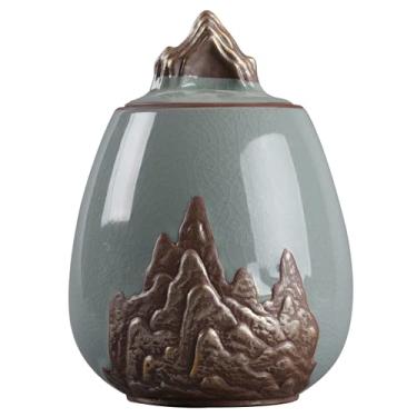 Imagem de Potes de cerâmica para decoração de casa, latas de chá, frascos selados, decoração de mesa de chá