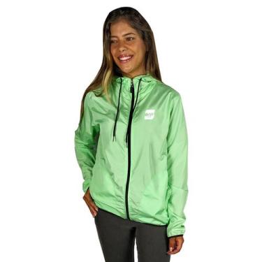 Imagem de Jaqueta Corta Vento Feminino Verde Claro Script Wss - Web Surf Shop -