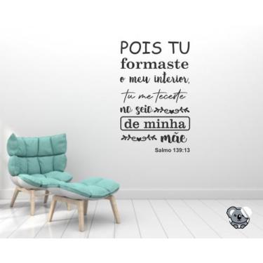 Imagem de Adesivo De Parede Decorativo Frases Versiculos Salmo 139 - Colakoala A