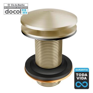 Imagem de Válvula De Escoamento Docol Click Clack 7/8 Niquel Escovado