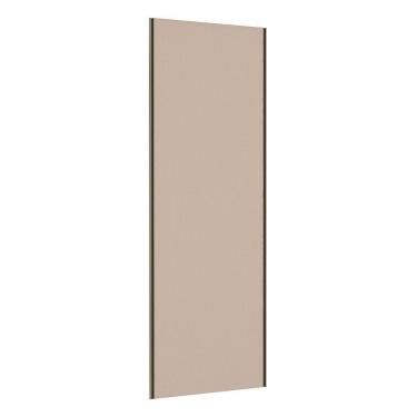 Imagem de Porta de Correr Closet 80cm com Puxador Perfil Inox sem Kit Ferragem Prime Luciane Móveis