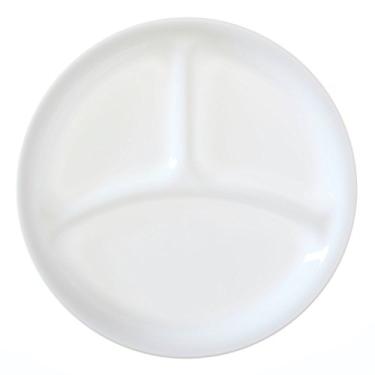 Imagem de Corelle Livingware conjunto de 4 pratos divididos de 21,6 cm, gelo de inverno branco