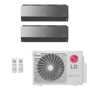 Imagem de Ar-Condicionado Multi Split Inverter LG 18.000 (2x Evap HW Artcool 9.000) Quente/Frio 220V
