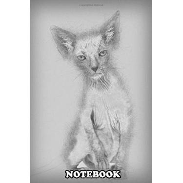 Imagem de Notebook: Kitten Lykoi Cat 7 Weeks Old Also Called The Werewolf C , Journal for Writing, College Ruled Size 6" x 9", 110 Pages