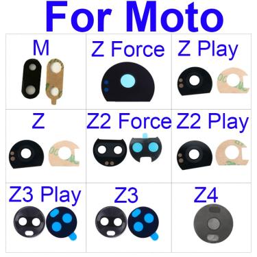 Imagem de Lente De Vidro Da Câmera traseira Para Moto Motorola Z Z2 Z3 Z4 Jogar Força M de Volta Vidro Da