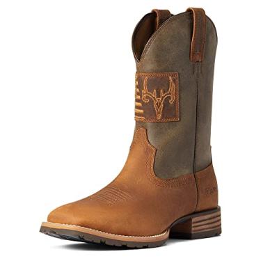 Imagem de Bota Country Country Patriot Hybrid, Casper Brown/Cave Tan, 8 Wide Big Kid