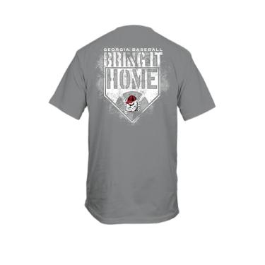 Imagem de New World Graphics Camiseta UGA Bulldogs Georgia Baseball Bring It Home Plate Comfort Colors Grafite Graphic, Grafite, XXG