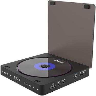 Imagem de Generic Leitor de CD/DVD Portátil com Saída HDMI, Multifuncional, USB, MP3, WMA, 1080p, Preto