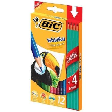 Imagem de Lápis De Cor Evolution 12 Cores + 4 Lápis- Bic 056726