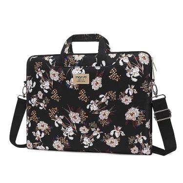 Imagem de MOSISO Bolsa para laptop feminina, bolsa de computador de 15 polegadas compatível com MacBook, HP, Dell, Lenovo, Asus, notebook, bolsa de ombro para laptop de 15,6 polegadas, bolsa de ombro com alça e