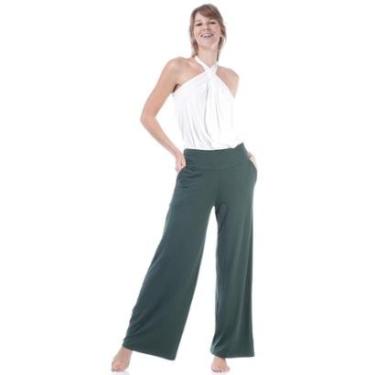 Imagem de Calça Pantalona Amazonia Vital Malha Com Bolso Feminina-Feminino