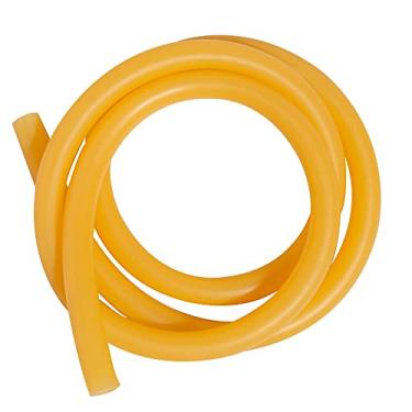 Imagem de QuQuyi Tubo de borracha de látex natural de 10 mm (10 mm) ID x 14 mm (9/16") OD, tubo de ar altamente elástico e forte faixa de arremesso estilingue tubo de borracha mangueira de borracha cor lisa, comprimento de 3 m