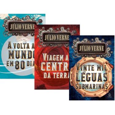 Imagem de Kit Livros As Incríveis Viagens De Júlio Verne - 3 Livros - Principis