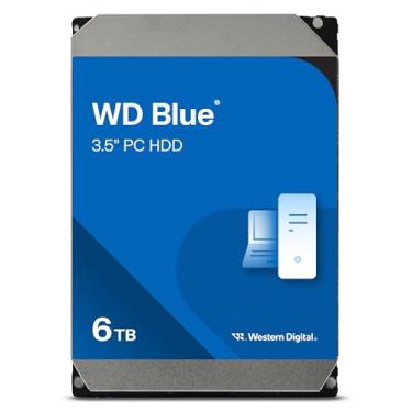 Imagem de Western Digital Disco rígido interno de 6 TB WD Blue PC - 5400 RPM, SATA 6 Gb/s, cache de 256 MB, 3,5 polegadas - WD60EZAX