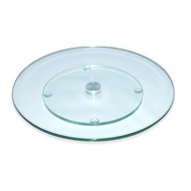 Imagem de Centro de mesa prato giratório vidro 8mm petisqueira 40cm