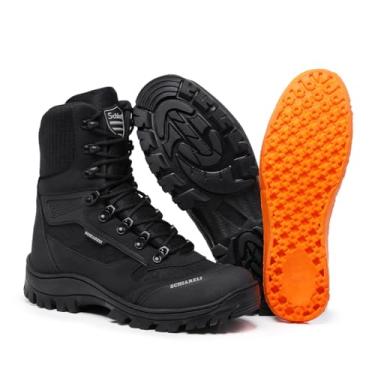 Imagem de Bota Militar Coturno Masculino Tatico Cano Alto Palmilha Gel Preto (Preto, BR, Adulto, Numérico, 39)