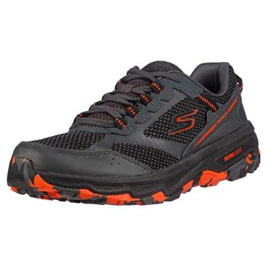 Imagem de Skechers Gorun Altitude – Tênis masculino para trilha e caminhada com espuma resfriada a ar, Carvão/laranja/preto, 42