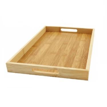Imagem de Bandeja Bambu Cafe Manhã Decorativa Retangular MDF