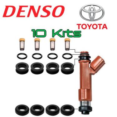 Imagem de 10x Kits Reparo Bico Injetor Corolla 1.8 Denso 23250-22090 - SEEDS AUT