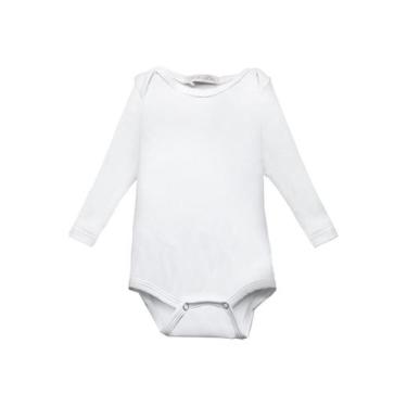 Imagem de Body Térmico Baby Unissex Avulso - Cor De Cacau, M, Branco