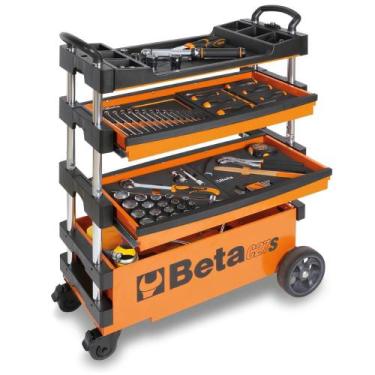 Imagem de Carrinho de Ferramentas Tipo Trolley Rebatível 2 Gavetas com 6 Tabulei