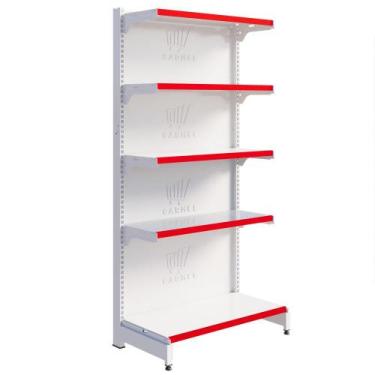 Imagem de Gôndola Fit Centro Para Supermercados 1 Ponta 2,02m Bandejas Inclinave