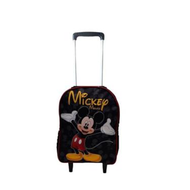 Imagem de Mochila Escolar Mickey Mouse Carrinho Menino Preta - DB