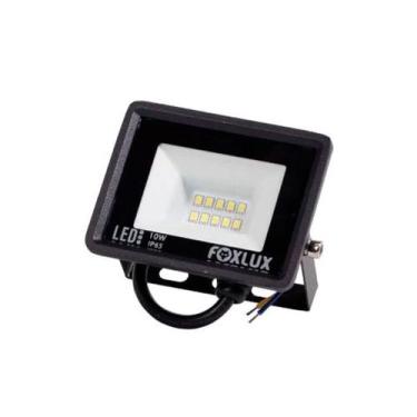 Imagem de Refletor Led 10W 3000K Preto Bivolt Foxlux