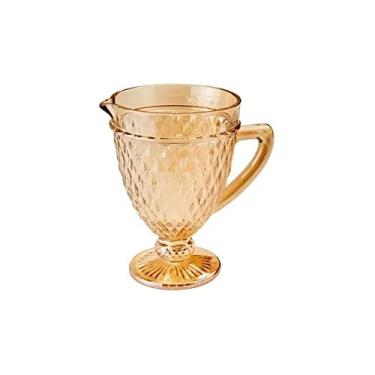 Imagem de Jarra De Vidro Bico De Abacaxi Âmbar Metalizado 1l Lyor Âmbar Metalizado