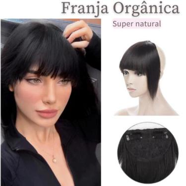 Imagem de Franja aplique tic tac cabelo orgânico idêntico o humano - BHAIR, Pret