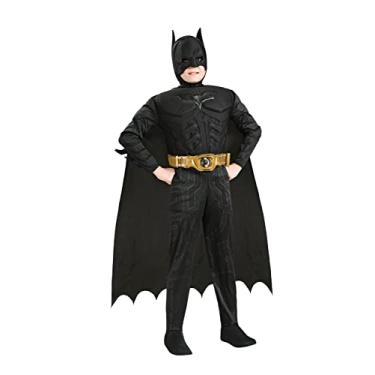 Imagem de Batman Dark Knight Rises Child's Deluxe Muscle Chest Batman Costume with Mask, Small
