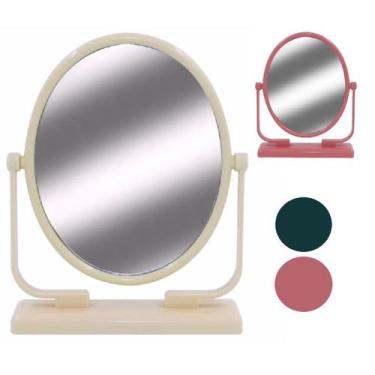 Imagem de Kit 3 Espelhos de Mesa Dupla Face para Maquiagem Bancada - Inter, Oval
