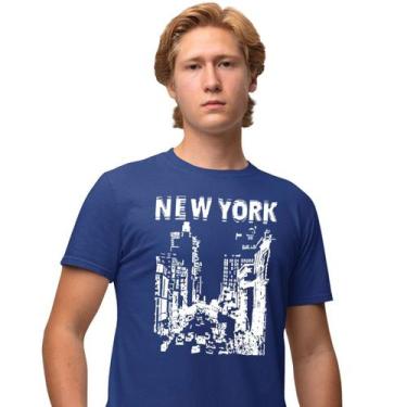 Imagem de Camisa Camiseta Estampada Masculina em Algodão 30.1 New York City - Ge