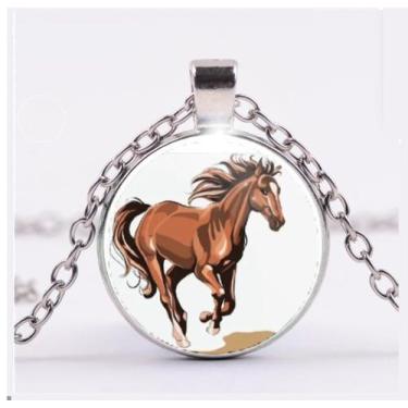 Imagem de Colar Cavalo Galopante Unissex - RECANTOASTRALSITE