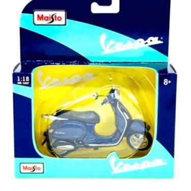 Imagem de Miniatura Vespa 200 Granturismo Gt Azul Maisto 1/18