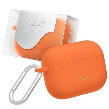 Imagem de superdivision Paleta de 16 cores para Airpods Pro 2ª/1ª geração, capa rígida e antiderrapante, com mosquetão para chaveiro, capa para Apple Airpods Pro 2023/2022/2019 (cabo USB-C/Lightning)