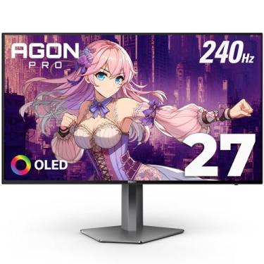 Imagem de Monitor gamer para torneios AOC Agon PRO AG276QZD de 27 polegadas, OLED, 2560 x 1440, 240 Hz 0,03ms, G-SYNC, compatível com PS5, Xbox, Switch, brilhante, preto