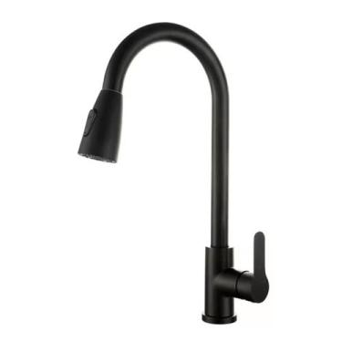 Imagem de Torneira De Cozinha Monocomando Gourmet Quente/frio - Be Welcome, Pret