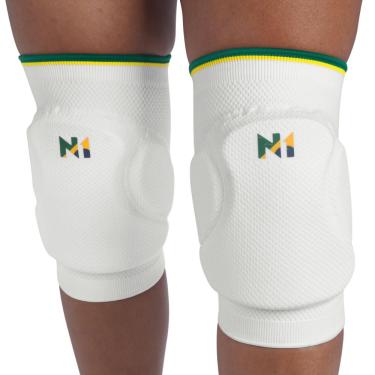 Imagem de Joelheira Vôlei Profissional Knit 3d Spry N1 Sport VOLEI BRASIL Par Branca-G
