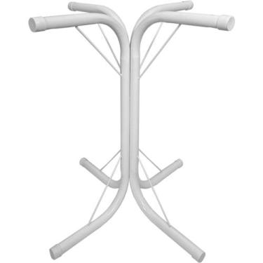 Imagem de Base De Mesa De Jantar Desmontável Mia 75 Altura Tampo Vidro Madeira G