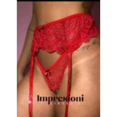 Imagem de Cinta Liga de Renda Para Meias ou Perneiras Com Presilhas Plásticas Li