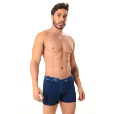 Imagem de Cueca boxer box microfibra poliamida - ALTIÊ, Azul marinho, GG