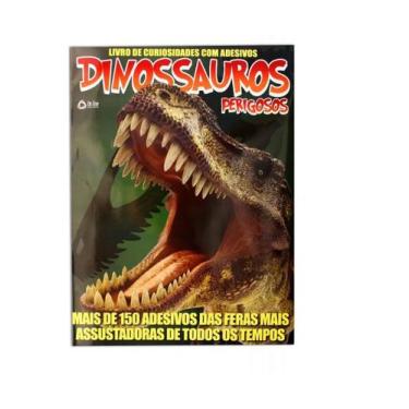 Imagem de Livro Adesivos Dinossauros Perigosos + De 150 Adesivos - ON LINE EDITO