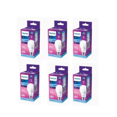 Imagem de Kit 6 Lâmpada Led Bulbo 16w Eq100w Philips 6500k 1527l