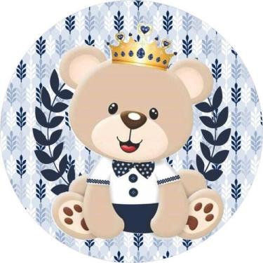 Imagem de Painel Festa Redondo C/ Elástico 1,50m Ursinho Príncipe - Fadrix