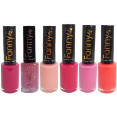Imagem de Esmalte tons de rosa barbie fanny 6 unidades lançamento