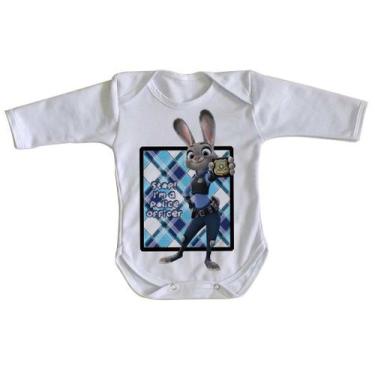 Imagem de body nenê criança roupa bebê manga longa Coelho Zootopia - Empório Dut
