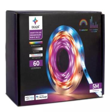 Imagem de Kit Fita Led Inteligente Rgb DreamColor Wi-fi Alexa 5 metros - Ekaza