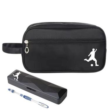 Imagem de Nécessaire Premium Executiva Nylon Futebol Com Porta Escova - Mormino