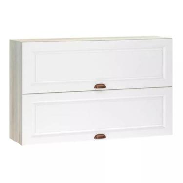 Imagem de Armário Aéreo Basculante Duplo 120 cm 2 Portas Agatha Luciane Móveis, 